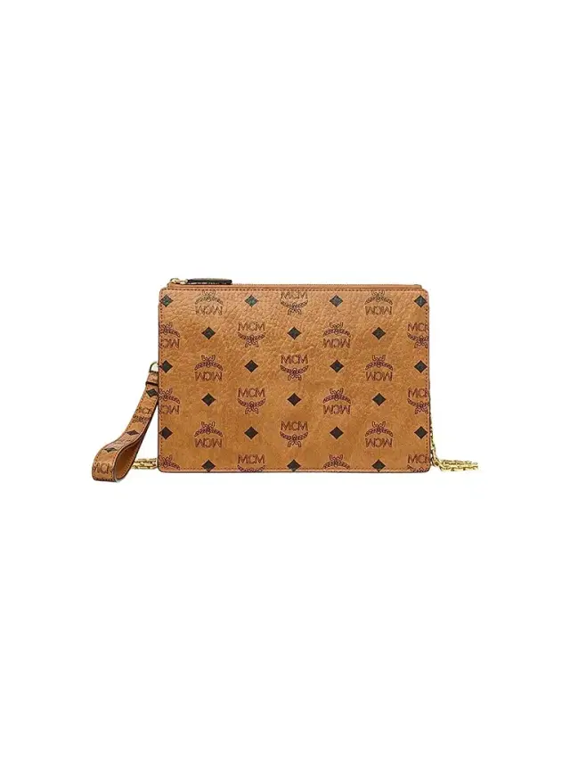 MCM Women's  Aren Visetos Pouch - Brown
