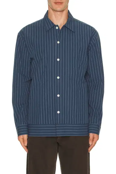 NN07 Reed Stripe Overshirt Shacket | Thumbnail 3