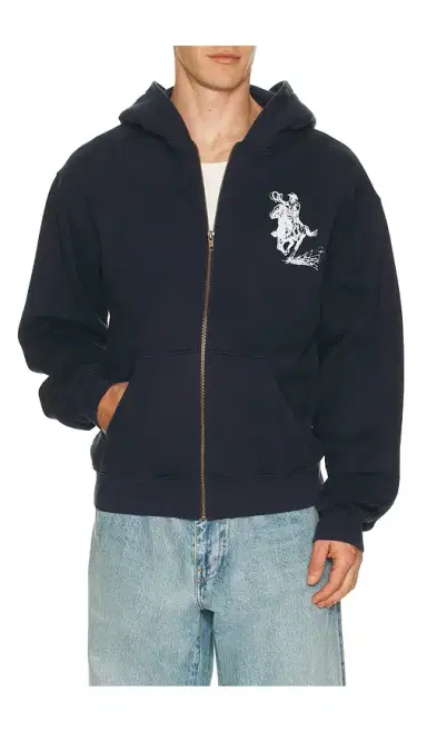 ONE OF THESE DAYS Barbed Zip Up Hoodie | Thumbnail 2