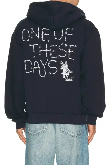 ONE OF THESE DAYS Barbed Zip Up Hoodie | Thumbnail 3