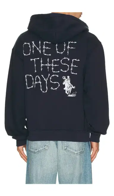 ONE OF THESE DAYS Barbed Zip Up Hoodie | Thumbnail 1