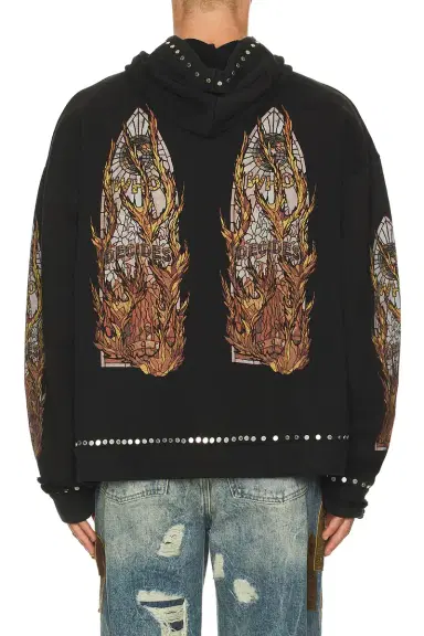 Who Decides War by Ev Bravado Hardware Hooded Pullover | Thumbnail 3