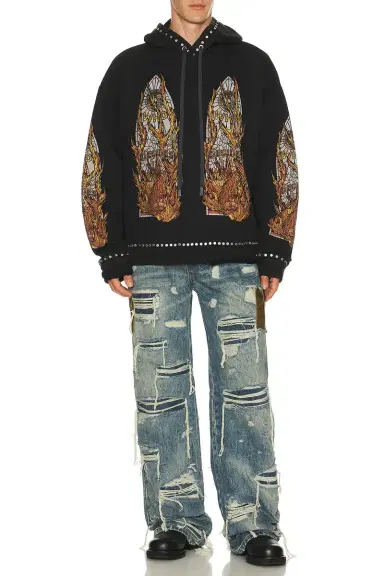 Who Decides War by Ev Bravado Hardware Hooded Pullover | Thumbnail 4