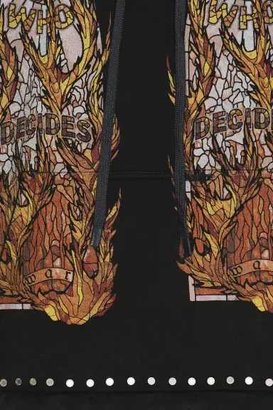 Who Decides War by Ev Bravado Hardware Hooded Pullover | Thumbnail 6
