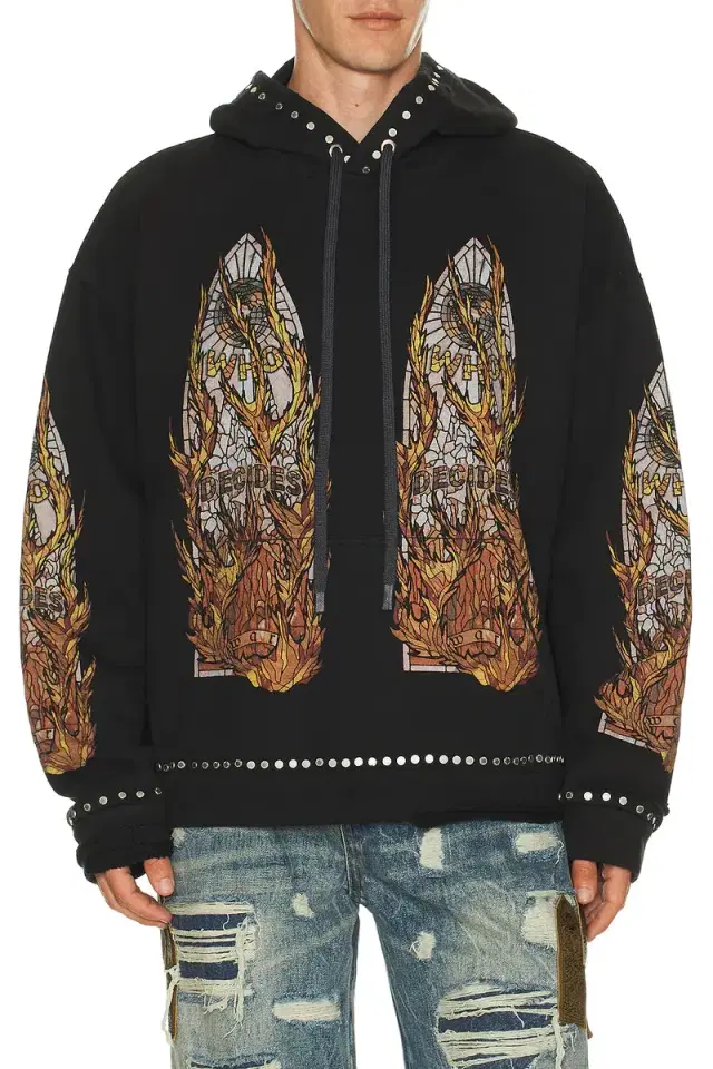 Who Decides War by Ev Bravado Hardware Hooded Pullover