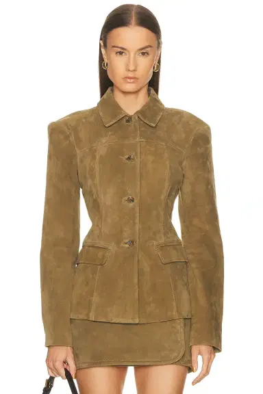 EAVES Aina Suede Cinched Jacket | Thumbnail 3