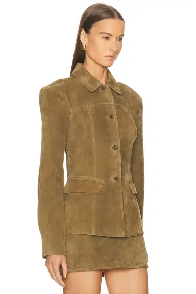 EAVES Aina Suede Cinched Jacket | Thumbnail 4