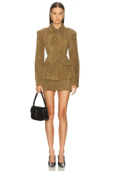 EAVES Aina Suede Cinched Jacket | Thumbnail 6