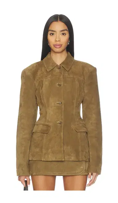 EAVES Aina Suede Cinched Jacket | Thumbnail 1