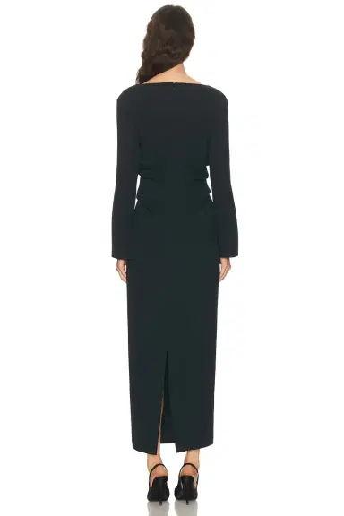 EAVES Norna Polished Crepe Maxi Dress | Thumbnail 5