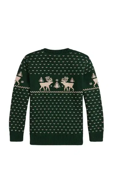 Polo Ralph Lauren Long Sleeve Intarsia Reindeer Sweater Coverall | Thumbnail 2