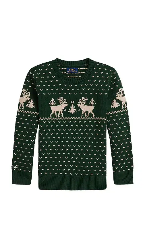 Polo Ralph Lauren Long Sleeve Intarsia Reindeer Sweater Coverall