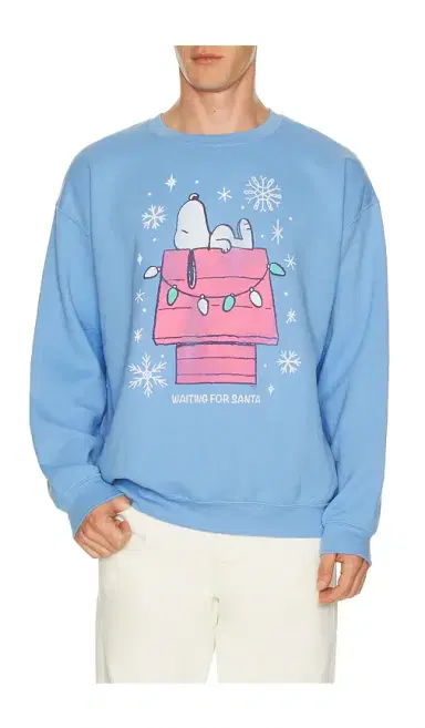 Junk Food Snoopy Waiting For Santa Sweatshirt | Thumbnail 1