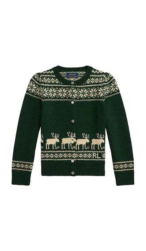 Polo Ralph Lauren Long Sleeve Intarsia Holiday Cardigan