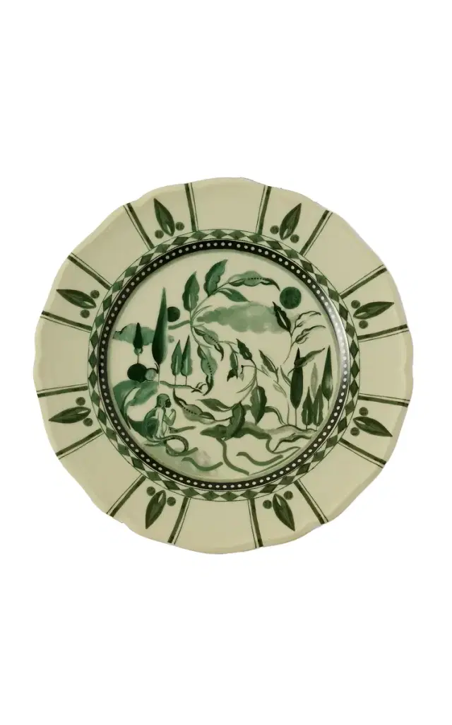 Reverie Des Pins Dessert Plate - Green