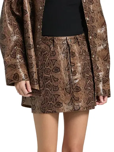 Ksubi Women's New World Error Super X Snakebite Faux-Leather Miniskirt | Thumbnail 3 Ksubi Women's New World Error Super X Snakebite Faux-Leather Miniskirt | Thumbnail 3