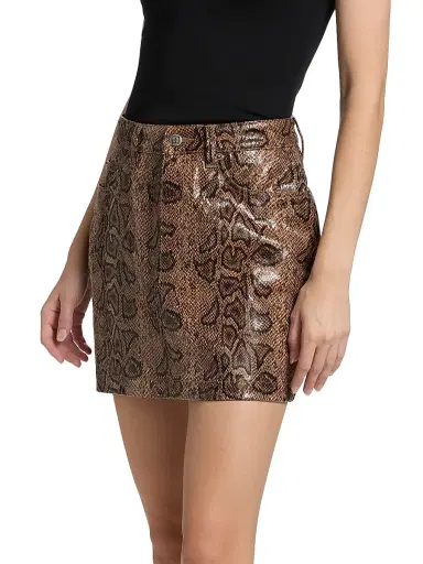 Ksubi Women's New World Error Super X Snakebite Faux-Leather Miniskirt | Thumbnail 4 Ksubi Women's New World Error Super X Snakebite Faux-Leather Miniskirt | Thumbnail 4