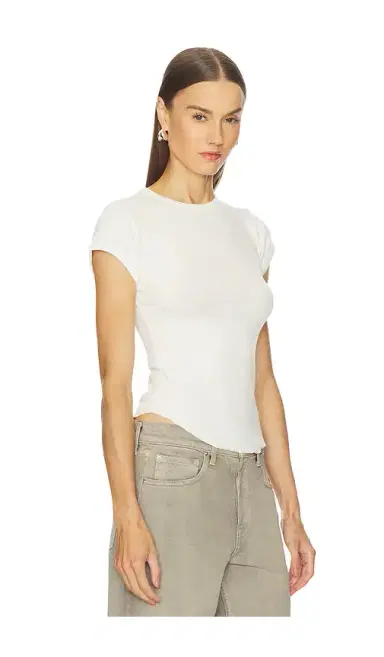 GRLFRND Scoop Hem Baby Tee | Thumbnail 2 GRLFRND Scoop Hem Baby Tee | Thumbnail 2