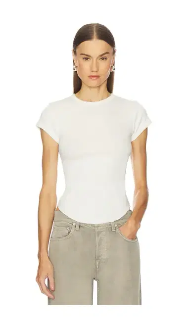 GRLFRND Scoop Hem Baby Tee | Thumbnail 1 GRLFRND Scoop Hem Baby Tee | Thumbnail 1