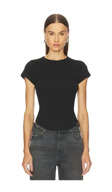 GRLFRND Scoop Hem Baby Tee | Thumbnail 1 GRLFRND Scoop Hem Baby Tee | Thumbnail 1