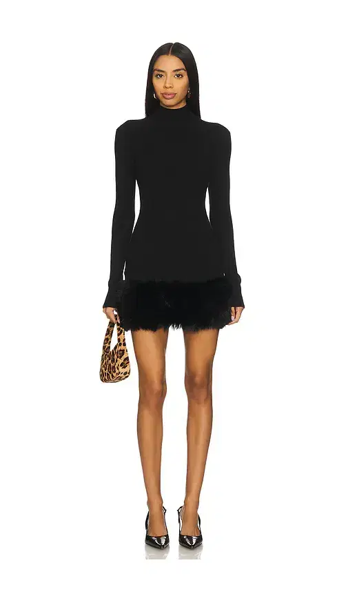MAJORELLE Zoey Faux Fur Mini Dress