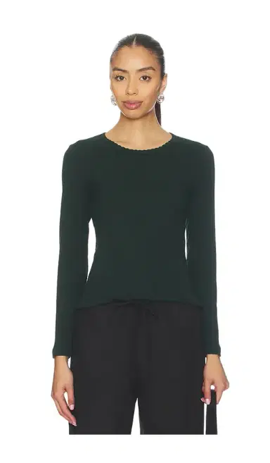 LESET Pointelle Slim Fit Long Sleeve | Thumbnail 1