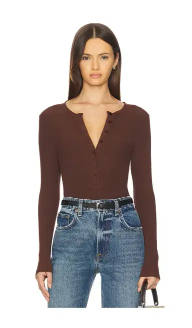 SNDYS Henley Bodysuit | Thumbnail 1 SNDYS Henley Bodysuit | Thumbnail 1