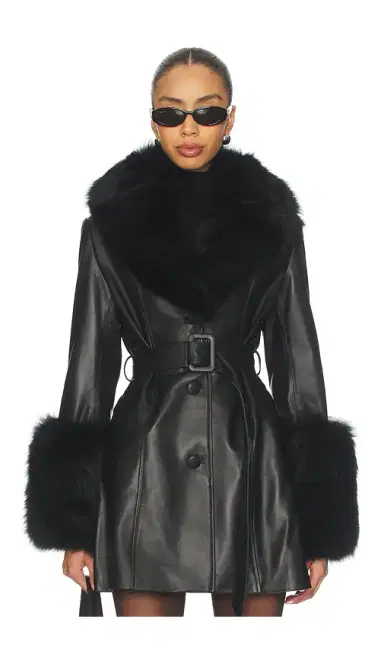Susanna Chow Roxy Leather Coat | Thumbnail 1
