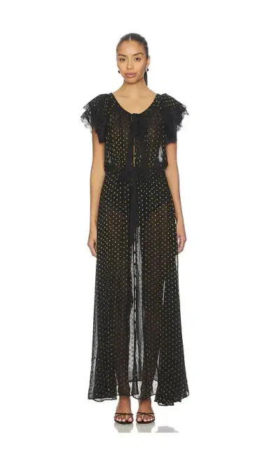 For Love & Lemons Liz Lurex Dot Robe | Thumbnail 2