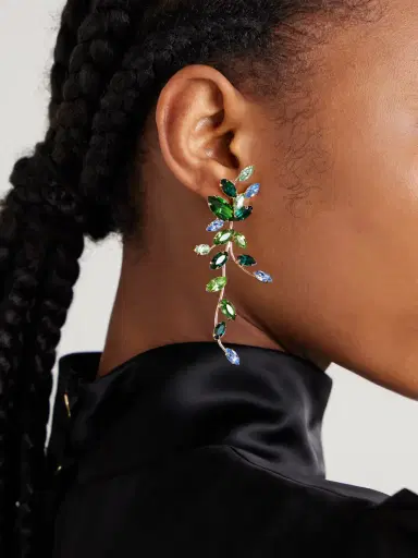 Jennifer Behr Vivica Gold-tone Crystal Earrings | Thumbnail 2 Jennifer Behr Vivica Gold-tone Crystal Earrings | Thumbnail 2
