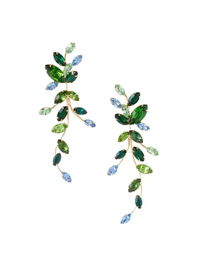 Vivica Gold-tone Crystal Earrings
