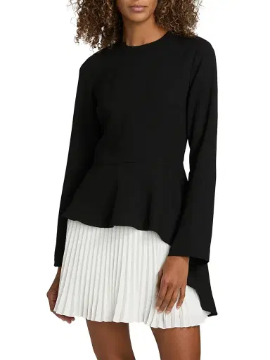 Simkhai Women's Amberly Pleated Long-Sleeve Minidress | Thumbnail 3 Simkhai Women's Amberly Pleated Long-Sleeve Minidress | Thumbnail 3
