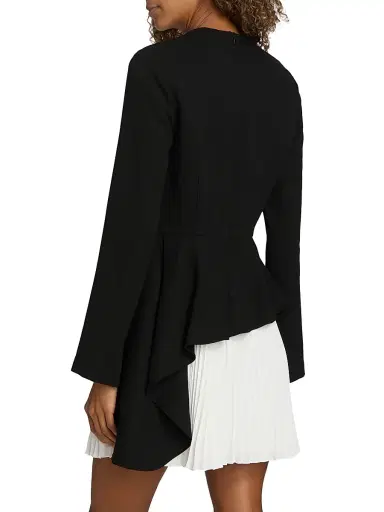 Simkhai Women's Amberly Pleated Long-Sleeve Minidress | Thumbnail 5 Simkhai Women's Amberly Pleated Long-Sleeve Minidress | Thumbnail 5