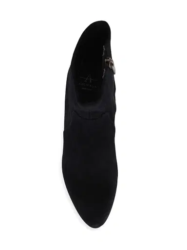 Aquatalia Women's Rhumba 89MM Suede Booties - Black - Size 9.5 | Thumbnail 4