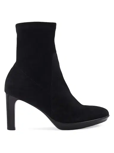 Aquatalia Women's Rhumba 89MM Suede Booties - Black - Size 9.5 | Thumbnail 1