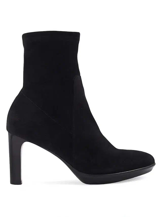 Women's Rhumba 89MM Suede Booties - Black