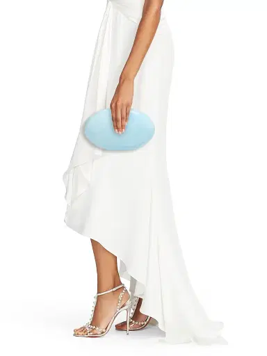 Cult Gaia Women's Eviana Pearl-Shaped Clutch - Light Breeze | Thumbnail 3 Cult Gaia Women's Eviana Pearl-Shaped Clutch - Light Breeze | Thumbnail 3