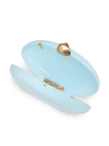 Cult Gaia Women's Eviana Pearl-Shaped Clutch - Light Breeze | Thumbnail 5 Cult Gaia Women's Eviana Pearl-Shaped Clutch - Light Breeze | Thumbnail 5