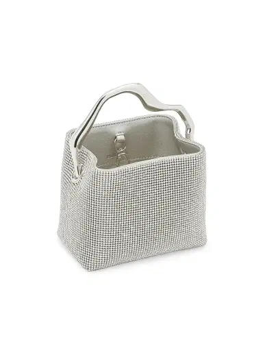 Cult Gaia Women's Mini Solene Rhinestone Top Handle Bag - Clear | Thumbnail 3 Cult Gaia Women's Mini Solene Rhinestone Top Handle Bag - Clear | Thumbnail 3