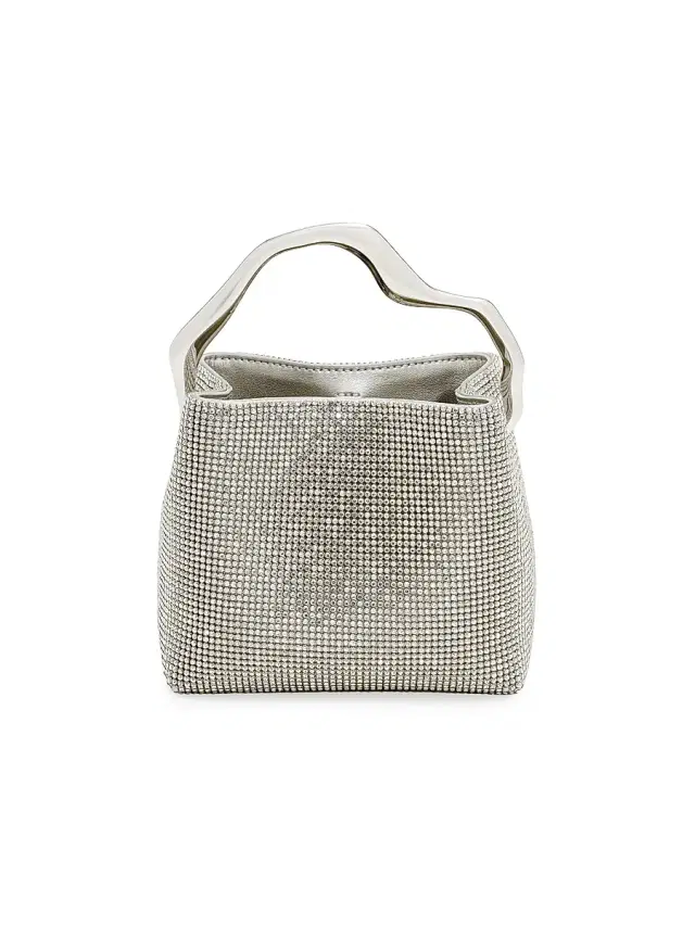 Women's Mini Solene Rhinestone Top Handle Bag - Clear
