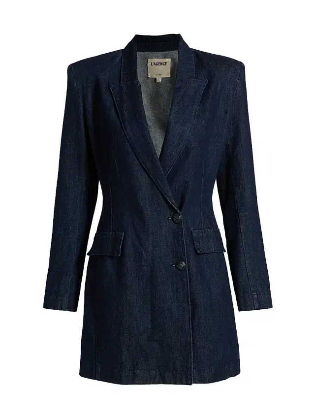L'AGENCE Women's Kylan Denim Blazer Minidress - Ardmore