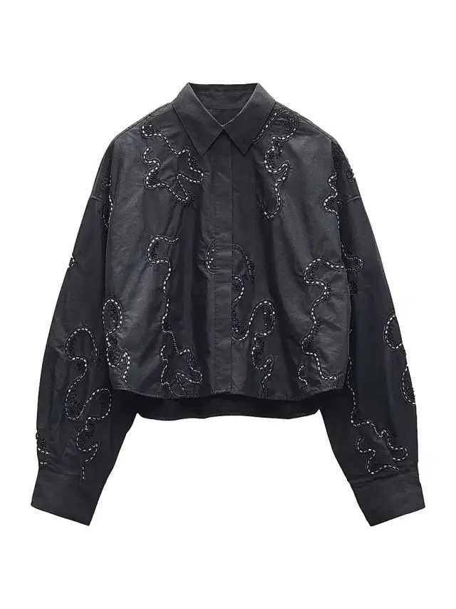 rag & bone Women's Beatrice Beaded Cotton Shirt - Black