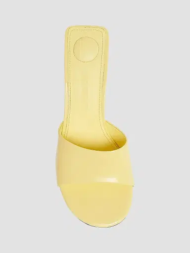 Jacquemus Women's Les Cubisto 0MM Leather Mules - Light Yellow | Thumbnail 4 Jacquemus Women's Les Cubisto 0MM Leather Mules - Light Yellow | Thumbnail 4