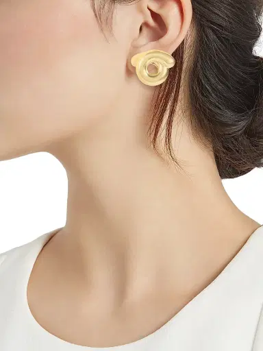 Bea Bongiasca Women's Tarallo 9K Yellow Gold Stud Earrings - Yellow Gold | Thumbnail 2 Bea Bongiasca Women's Tarallo 9K Yellow Gold Stud Earrings - Yellow Gold | Thumbnail 2