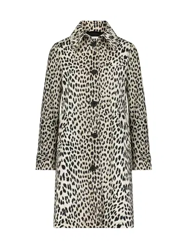 CALLAS MILANO Women's Alaine Animal Print Car Coat - Beige Multicolor - Size 6 | Thumbnail 1