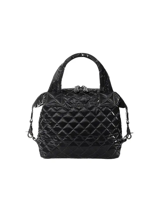 MZ Wallace Women's  Sutton Deluxe Quilted Tote Bag - Black
