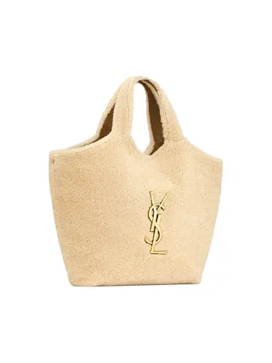 Saint Laurent Women's Icare Tote Bag in Shearling - Naturale | Thumbnail 4 Saint Laurent Women's Icare Tote Bag in Shearling - Naturale | Thumbnail 4