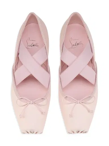 Christian Louboutin Women's Cassiasticina Satin Ballerinas | Thumbnail 4 Christian Louboutin Women's Cassiasticina Satin Ballerinas | Thumbnail 4