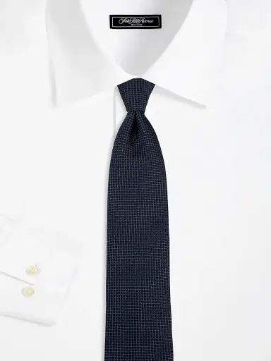 Canali Men's Neat Geometric Silk Tie | Thumbnail 2 Canali Men's Neat Geometric Silk Tie | Thumbnail 2