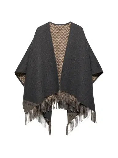 Prada Women's Reversible Wool and Cashmere Poncho | Thumbnail 1